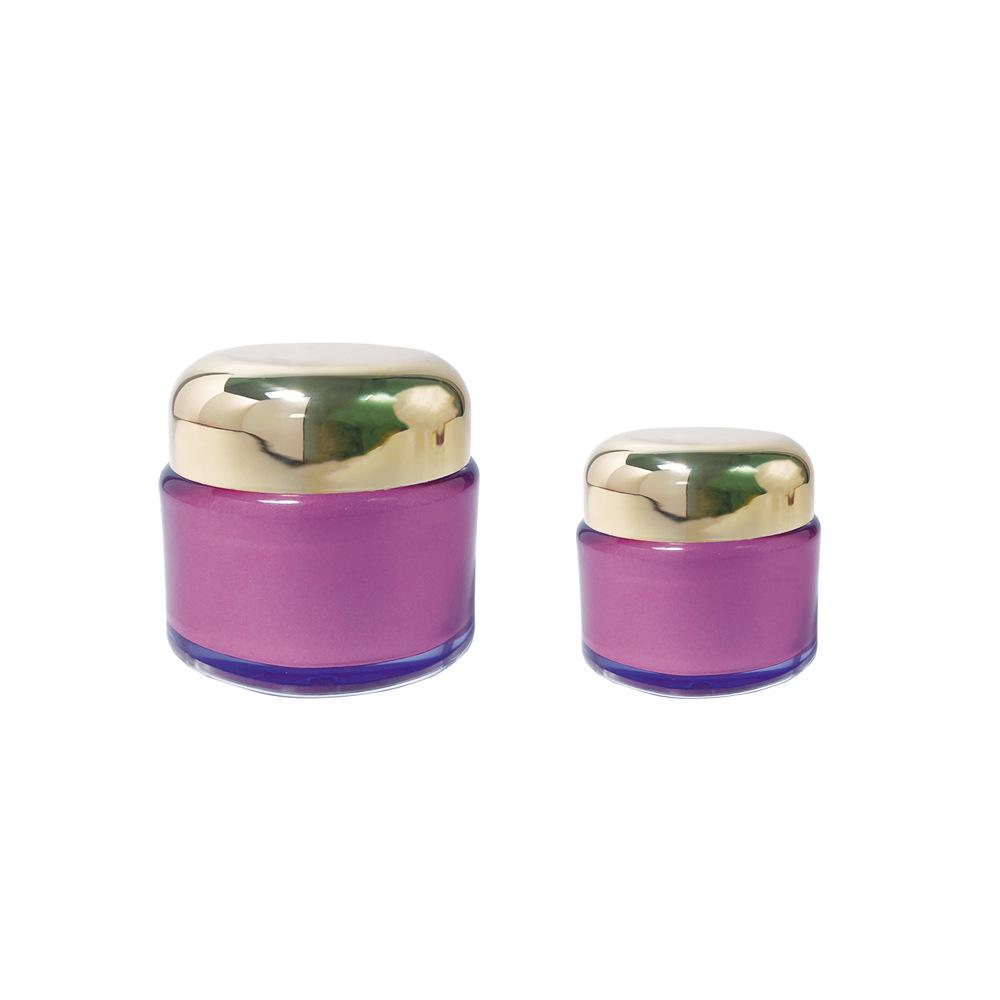 50g Round Lid Cream Bottle & 10g Cylindrical Bottle - Empty Acrylic Travel Bottles for Face Cream, Luxury Masks & Nail Polish.