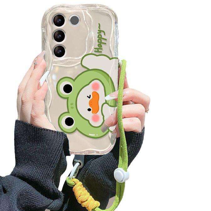 Applicable To Apple 16promax Mobile Phone Case IPhone 15 Cute Cartoon Duck 13//11/12 Transparent Silicone 14