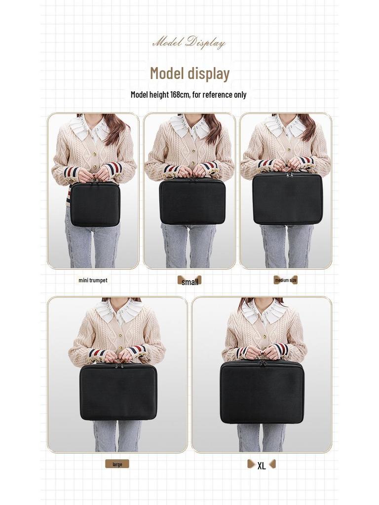 Women's Large Capacity Portable Makeup and Tattoo Tool Storage Bag