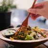Smooth Wooden Kitchen Utensil Handle Mixing Fork for Cooking, Serving and Salad Preparation - Everyday Use
