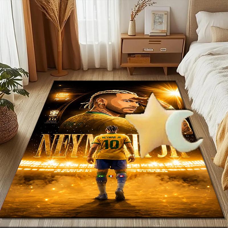 Neymar Celebration Rug Game Carpet, Floor Mat for Bedroom Living Room Entryway Rug, Home Decor Idea Gift for Christmas birthday