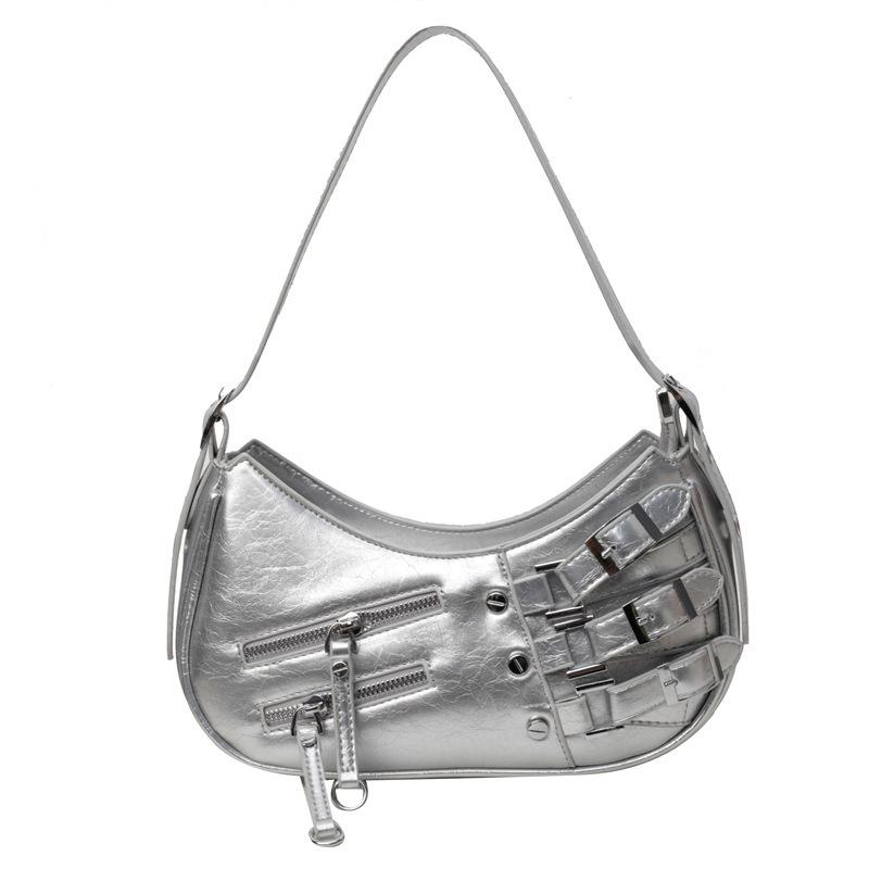 Popular women's bag 2025 new Spice Girl locomotive bag fashionable versatile underarm bag Korean version shoulder handbag