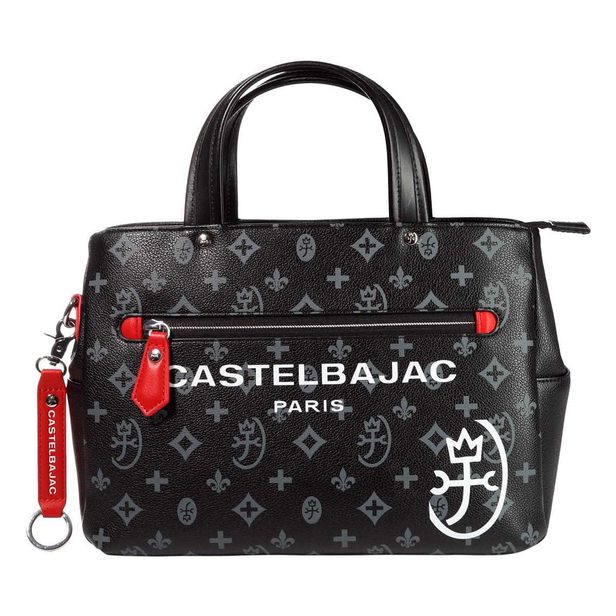 

Castelbajac Tote Mini Driving Casual Sasha Ключ Черная Сумка, Тоут, Сумка, Тоут, Мужская, 048521, Принт по всей поверхности, Горизонтальная, Кольцо, Ремешок, [01]