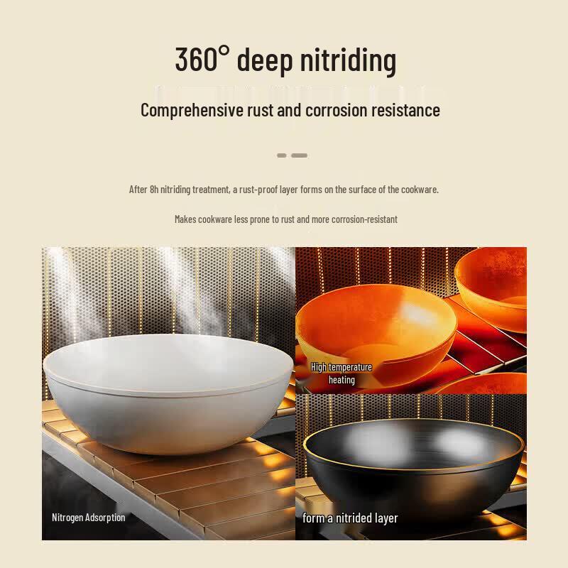 Supor 24cm Rust-Proof Non-Coated Iron Pot
