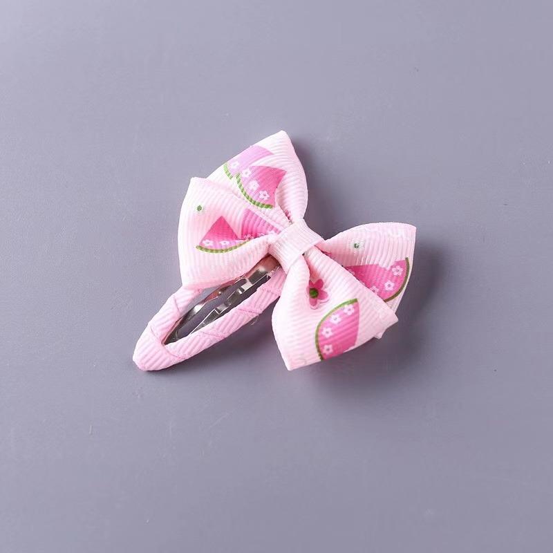 2Pcs Princess Print Bow Girls Hairpins Children Headwear Hairgrip Hair Clips Barrettes Hair Accessories