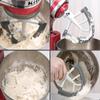 Šlehač s flexibilním okrajem pro KitchenAid mixér 4,5-5 litrů s naklápěcí hlavou, stojanový mixér s dvojitým silikonovým okrajem