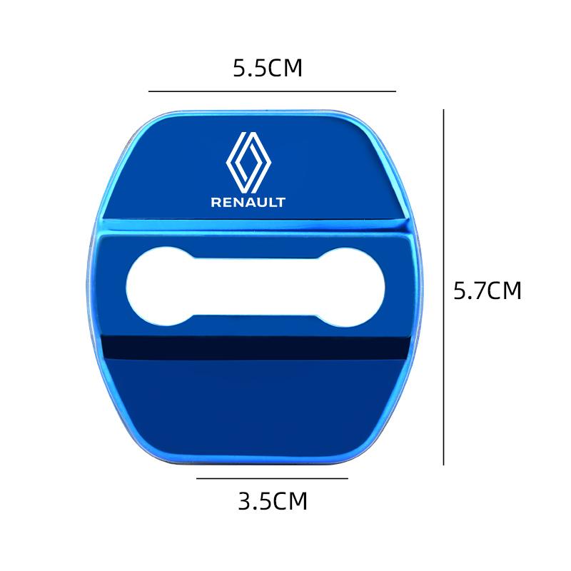 For Renault 2026 New Hub Caps Car Styling Door Lock Cover Emblems Case For Renault koleos duster megane 2 logan clio Kadjar Car