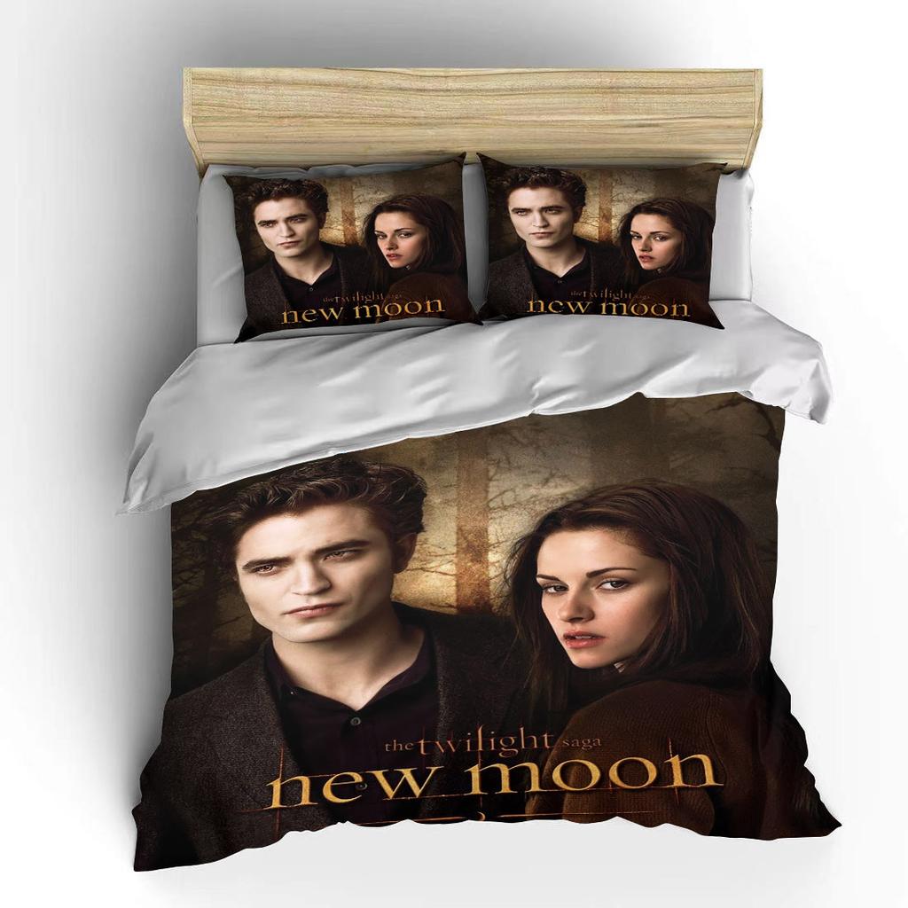 10 Sizes Movie Twilight 3D Bedding Set Character Printed Duvet Cover Fashion Bed Linens For Adults Twin Full Queen King