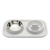 Anti-knockover Double Slow Feeder Bowl Food-grade Puppy Slow Eating Bowl  Small Medium Breed Dogs