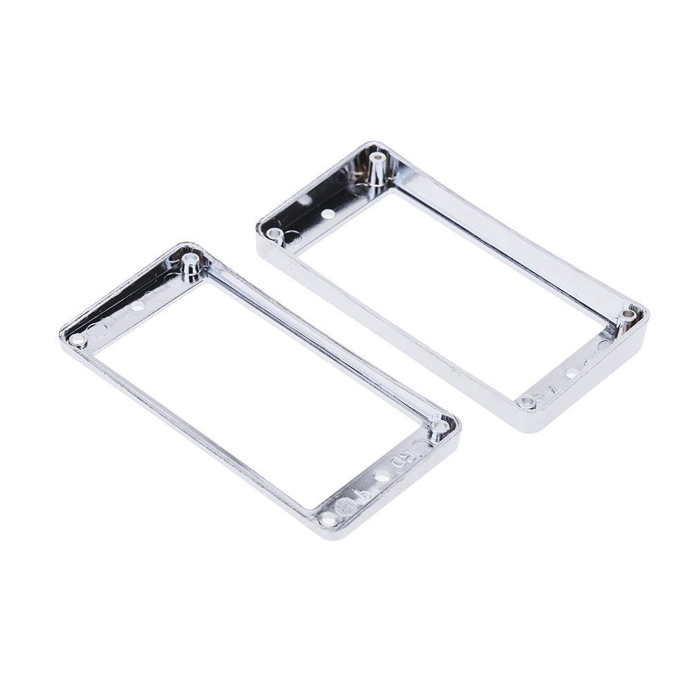 Chrome Plated Plastic Guitar Pickup Frame Mounting Ring for LP Guitar Silver