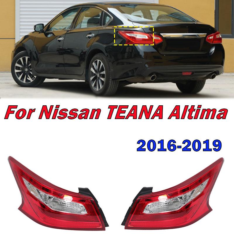 For Nissan TEANA Altima 2016-2019 Car Outside Rear Tail Light Turn Signal Brake Light Auto Taillight Lamp Housing Without Bulbs