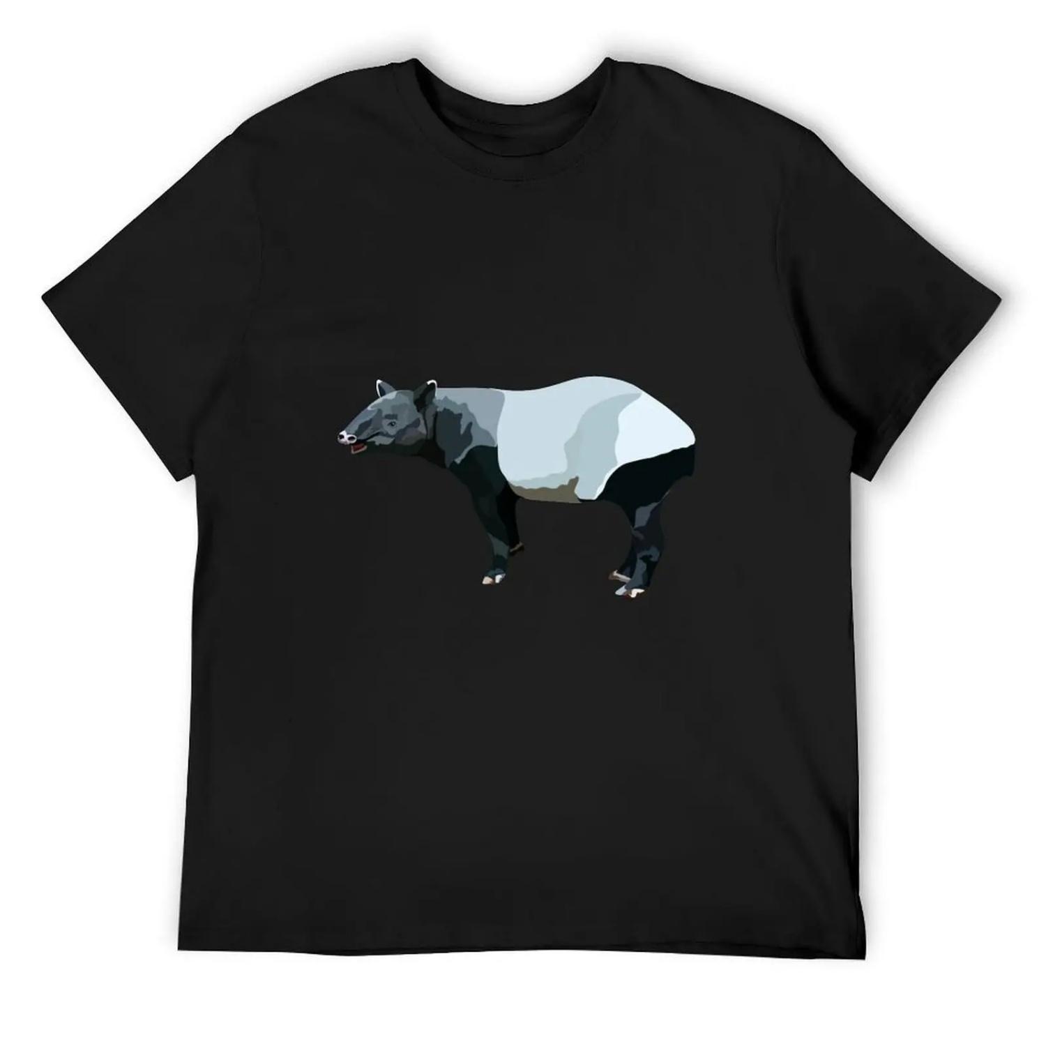 

M is for Malayan Tapir T-Shirt vintage funny meme t-shirts aesthetic clothes funny t shirts men XXXXXL чорний