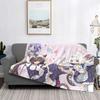 Nekopara Anime Otaku Blankets Fleece Decoration Chocola Vanilla Portable Super Soft Throw Blanket Bedding Couch Bedding Throws
