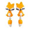 Orecchini animali in argilla polimerica da donna Simpatico cartone animato Gatto Orecchini a bottone Earbobs Gioielli