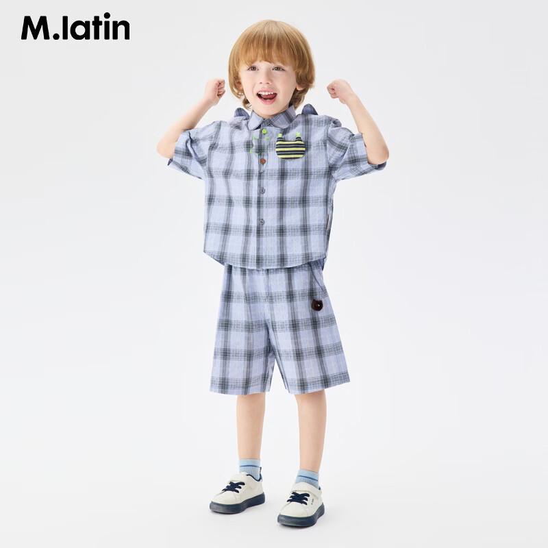 M.Latin Boy's Animal Print Short Sleeve Shirt