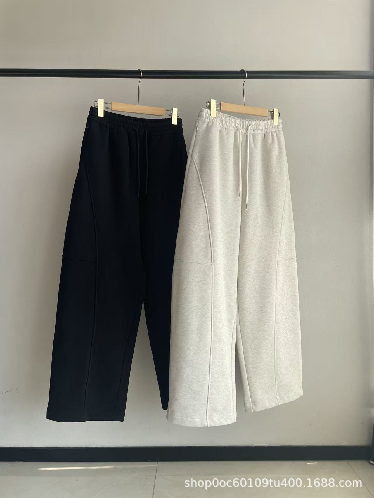 

Qi Wei 3D-Cut Drawstring Sweatpants - Autumn/Winter 2025, Straight, Casual, Thickened Long Pants Medium белый