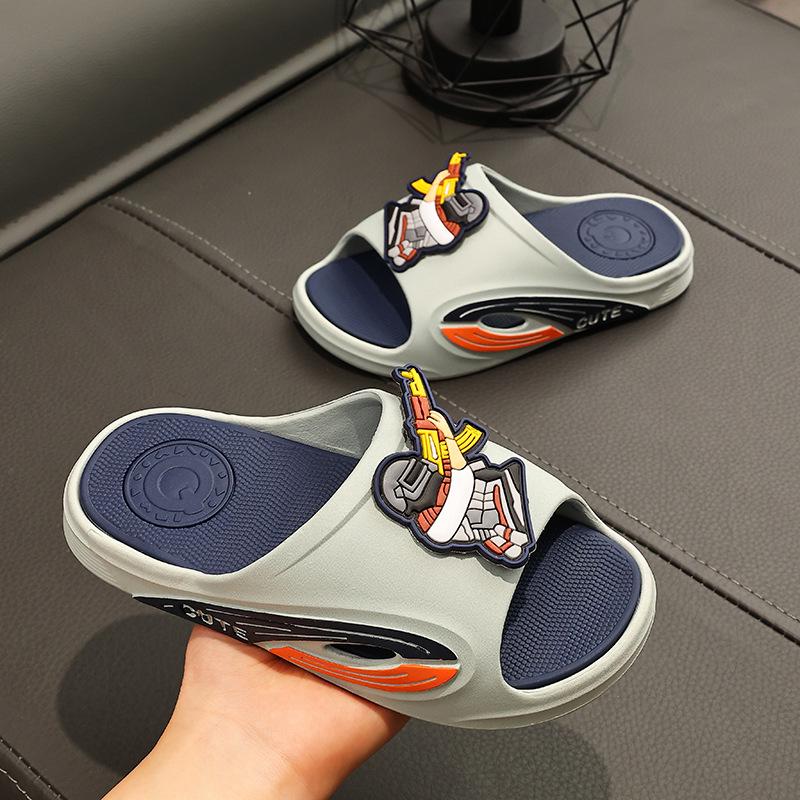 New Style Cartoon Children's Sandals: Soft, Non-Slip Soles, Perfect for Home, Bath, and Outdoor Use with a Unique 'Walking On Poop' Feel.