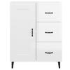 Sideboard High Gloss White 69.5 x 34 x 90 cm Engineered Wood