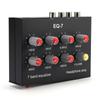 7 Band Sound Equalizer RCA Output Input Dual Channel Car Sound Equalizer 12dB High Bass Adjustment for Mobile Phone Game Console