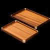 Extra Large Natural Walnut Wood Tea Tray with Handle