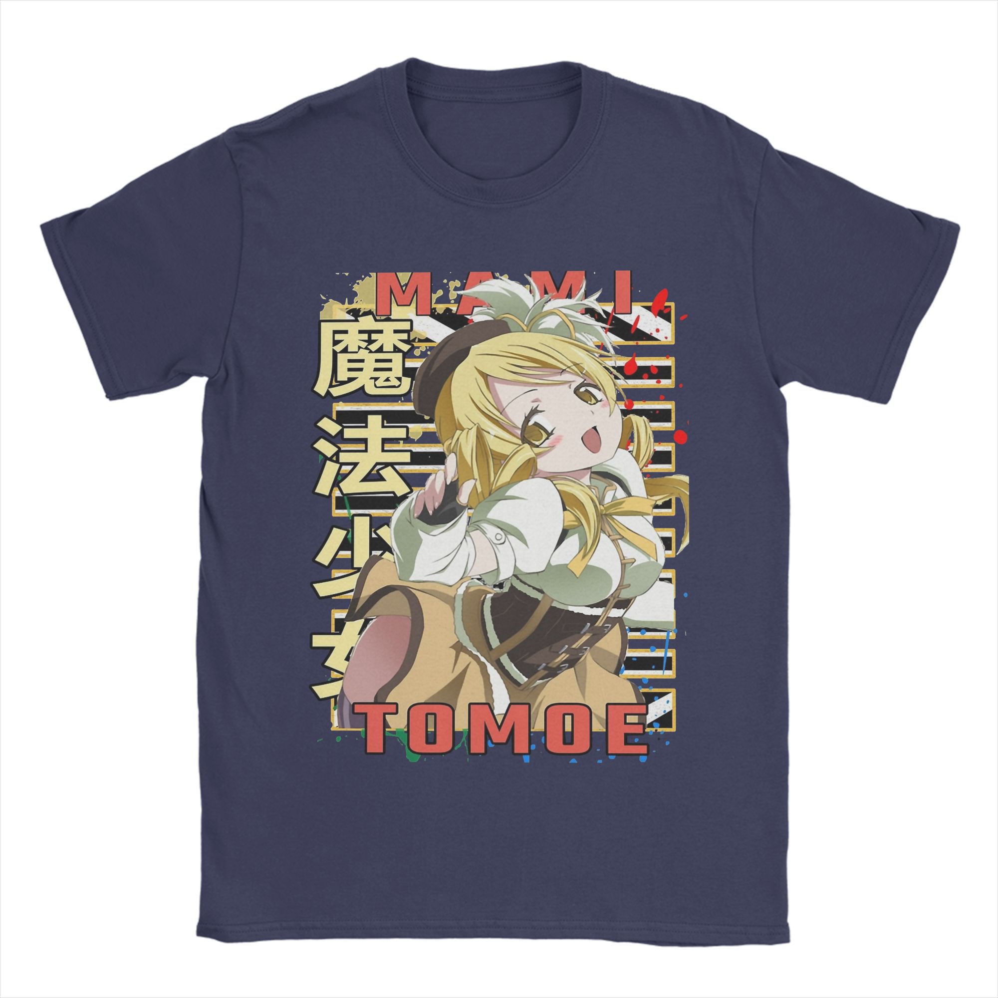 

Unisex Mahou Shoujo Mami Tomoe T Shirts Madoka Magica Anime 100 Cotton Tops Funny Short Sleeve Crewneck Tee Shirt Adult TShirts 2XL