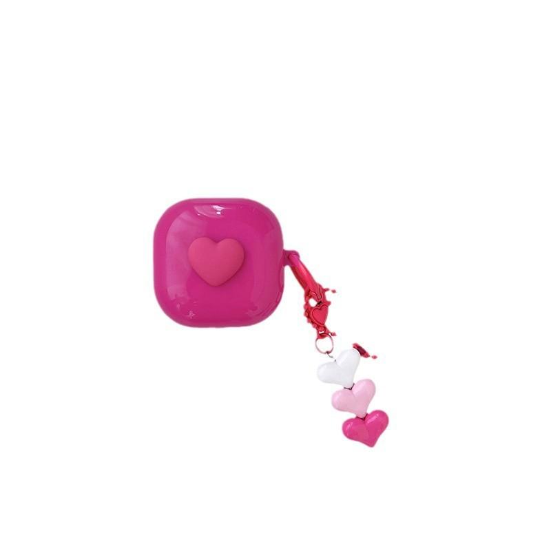 Applicable to Samsung buds fe wireless bluetooth headset case soft case split love rose barbie pink buds1