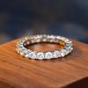Simple Design Daily Versatile Ring Ring Women's Japan and Korea Light Luxury Micro-inlaid Zircon Ring