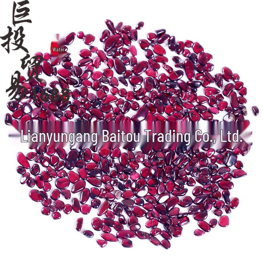 Wine Red Natural Garnet Crushed Stone Aromatherapy Diffuser & Children s Ore Digging Kit