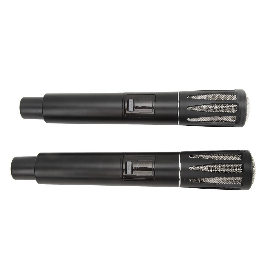 Professional Wireless Microphone Black UHF Dynamic Handheld Microphone for Performance Home