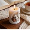 Squirrel Candle Mold 3D Cute Reusable Silicone Acorn Decorations Animal Candle Mold for Thanksgiving Holiday Birthday Party