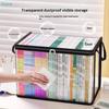 2 Stück Große Transparente PVC-Aufbewahrungsbeutel, Robuste Dicke Kunststoff-Aufbewahrungsboxen für Kleidung Decken Spielzeug, Faltbare Aufbewahrungsbehälter für Umzug und Kleiderschrank