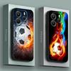 Fire Football Soccer Ball Phone Case for Xiaomi Redmi 15C 14C 12C 13C 4G Redmi Note 15 14 13 12 11 10 Pro Plus 5G 12S Soft Cover