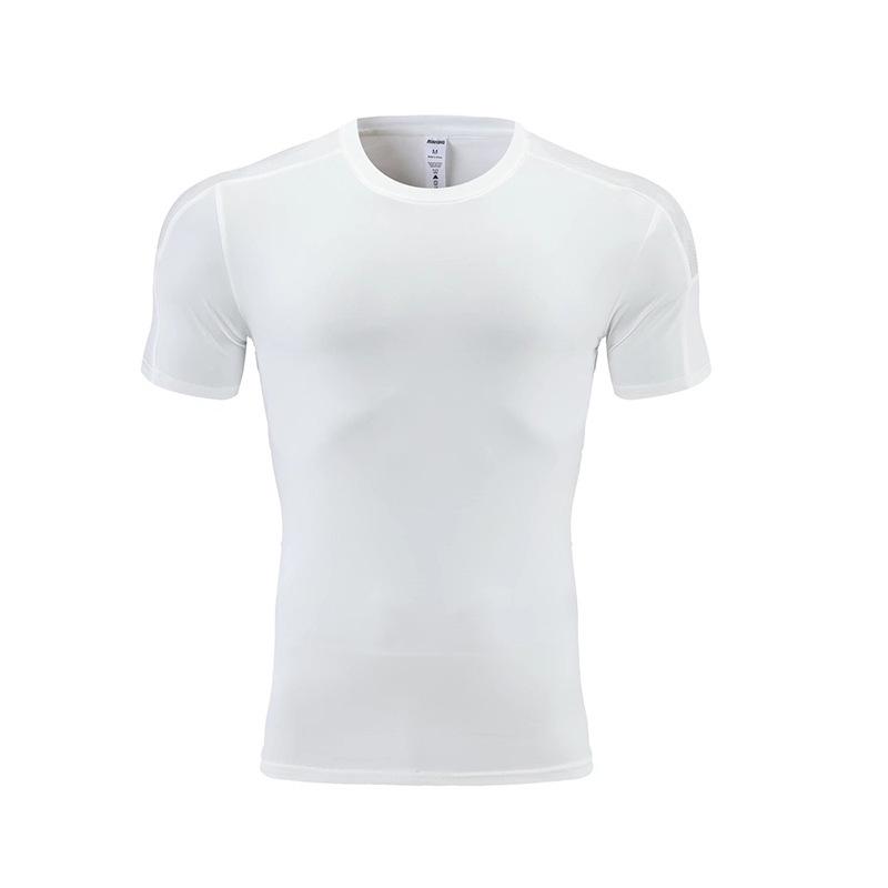 Men s European and American Style Quick-Dry Camouflage Patchwork Fitness T-Shirt L