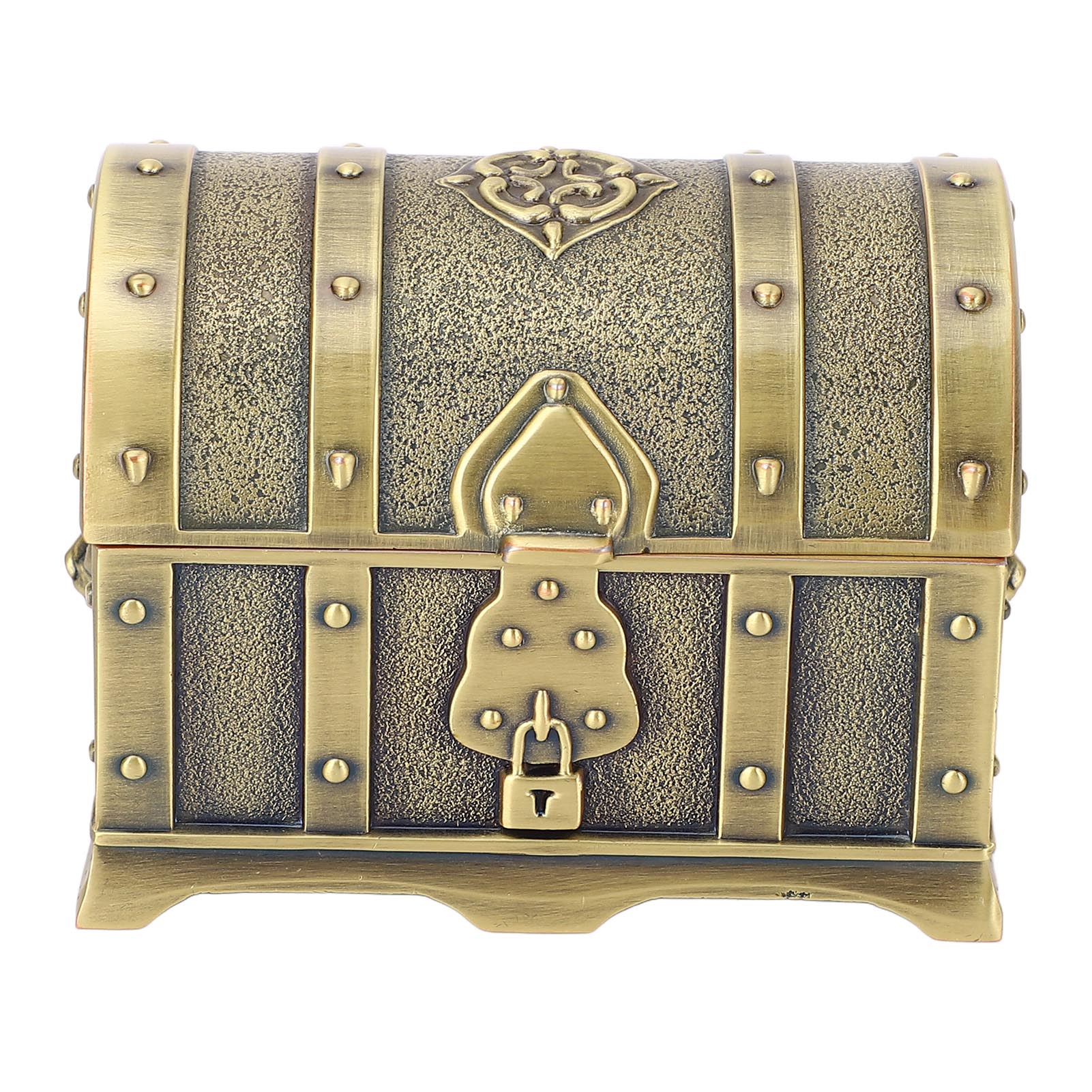 

Vintage Jewelry Box European Style Exquisite Relief Pattern Antique Earring Necklace Bracelet Contai Bronze