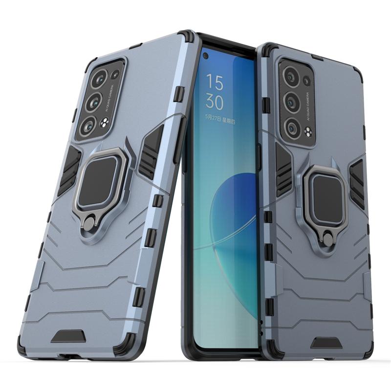 Custodia per OPPO Reno 6 Pro Plus Custodia Protettiva per OPPO Reno6 Pro Plus Cover Guscio Corazzato Copertura con Anello per Dita per Reno 6 Pro Plus