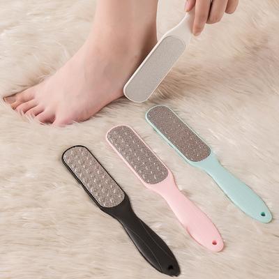 Black Large Double Sided Foot File Pumice Stone Foot Scrubber Dead Skin and Callus Remover, Foot Brush and Foot File Tool