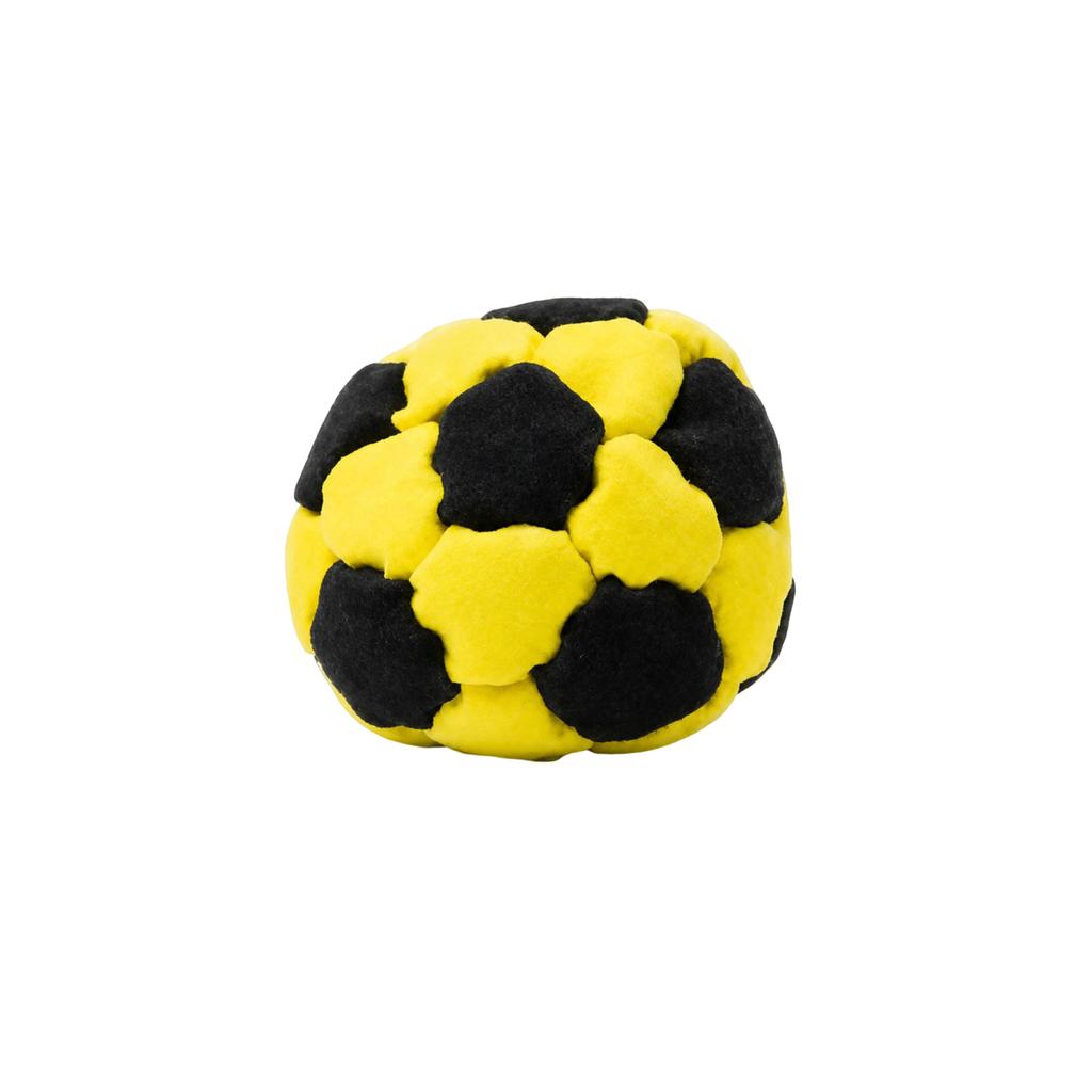Soft Handmade Footbag Sacks Soccer Design Colorful Crochet Footbag Handmade Knitted Bean Bag for Playground Activities
