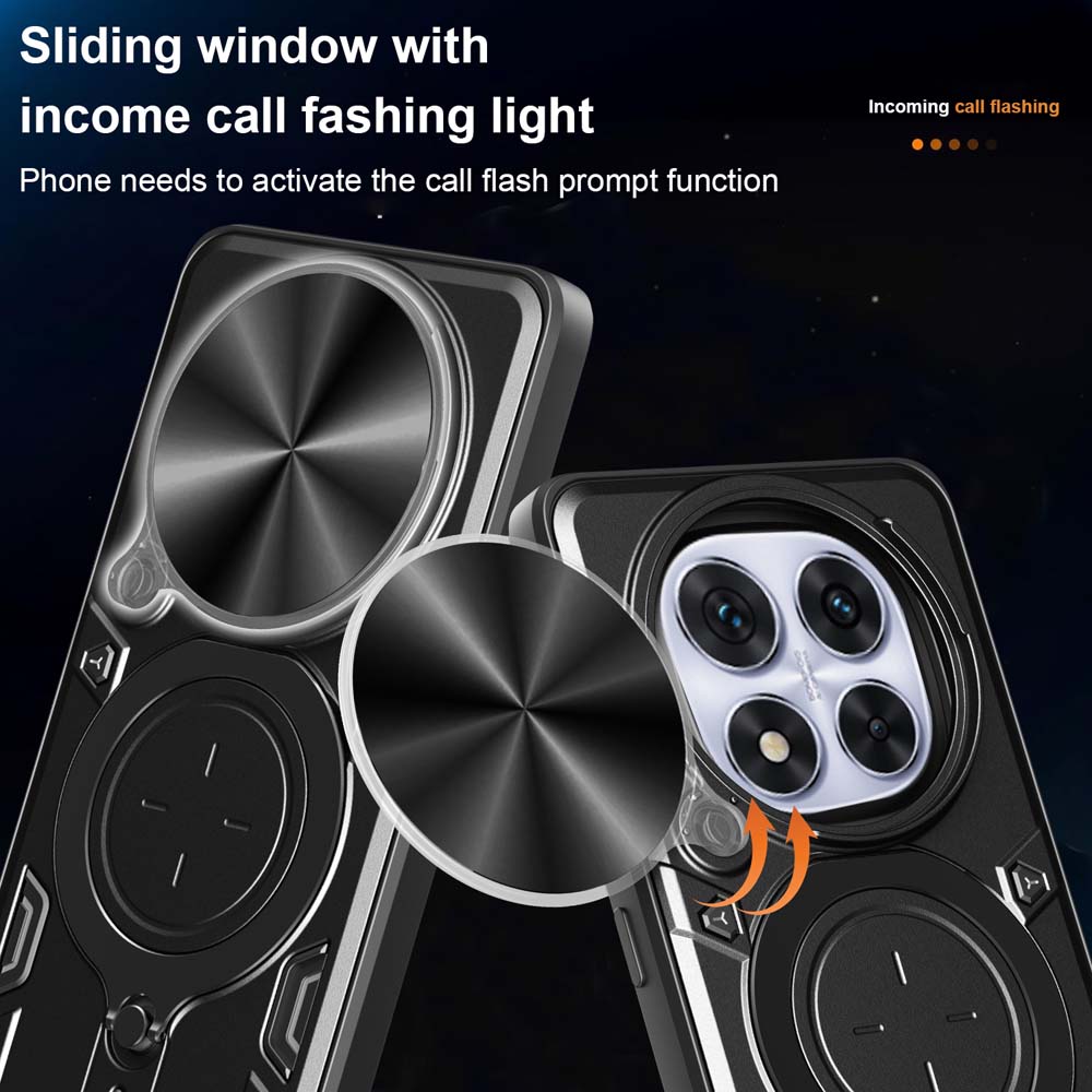Magsafe Magnetic Camera protection case for Redmi Note 14 Pro 4G 5G Armor Hybrid Metal Ring Back Cover For Redmi Note14 Pro Plus