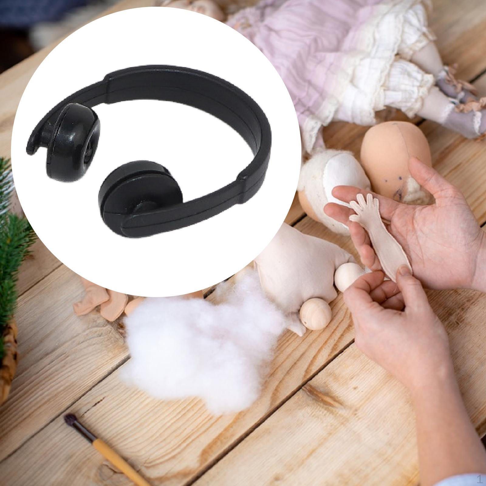 

BJD Doll Headphones Decor Birthday Gift Accessories DIY Creative Dressing up Miniature Headset Model чёрный