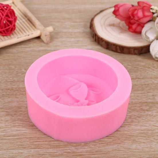 Sijiangmold Set di 6 stampi in silicone per decorare torte e cupcake, cioccolato, caramelle, argilla polimerica, pasta di gomma, motivo: dio del sole, luna, stella
