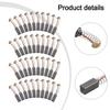 Carbon Brushes 40 Pack Replacement for Electric Motors Power Tools 10 X 5 X 5mm Parts To Support Motor Efficiency