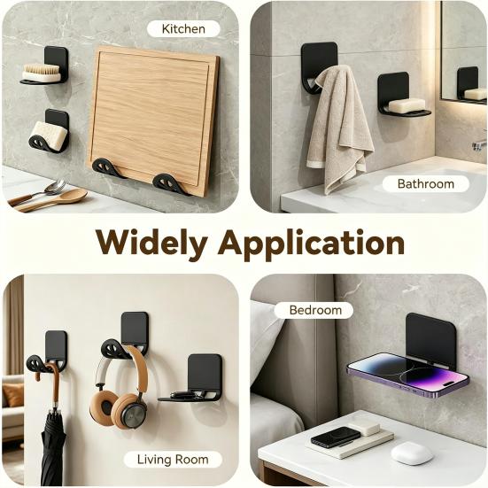 Dish Sponge Holder Self-adhesive Holder, Compact Flexible Drainage Rack, Rust-proof Rack for Sponges Aluminum Alloy And Silicone Organizer Bathroom