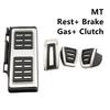 Pedal de freio e embreagem para carro, pedal para passat b8 tiguan 17 arten jetta mk7 golf 7 polo para a3 q2 seat leon 5f