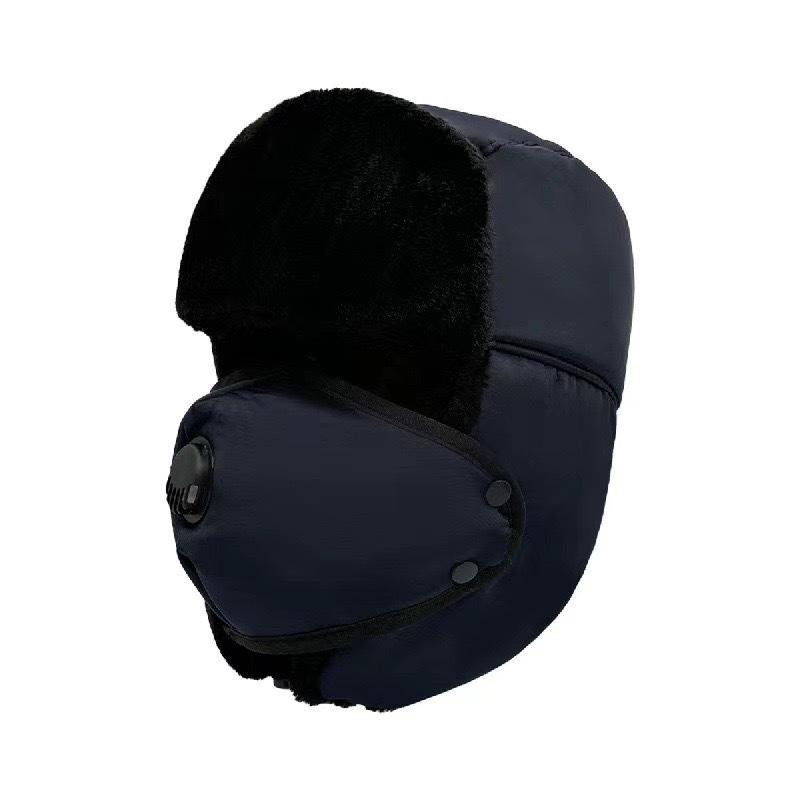 Women's Winter Velvet Balaclava Hat - Windproof Ear Protection for Cycling