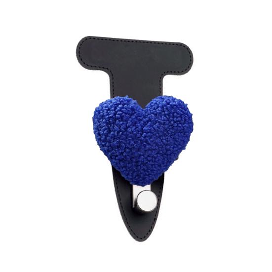 Auto Haken Herz Dekor Kunstleder Schwerlast Auto Haken Hängende Taschen Schlüssel Kleidung Kleinigkeiten Auto Organizer Halter