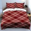 Red plaid crisscross pattern. Bedding sets Duvet cover sets Duvet covers Pillowcases(1 * Duvet Cover 2 * Pillowcases without duvet insert)