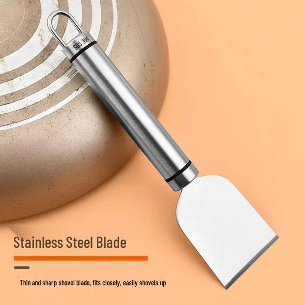 **Newcomer Exclusive: 2pcs Multifunctional Stainless Steel Cleaning Spatulas for Oil Stains**