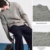 TonLion Men's Mock Neck Pullover Knit Sweater