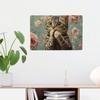 Tin Wall Art Metal Sign 8x12 Inch Funny Cat Covering Mouth Vintage Home Decor Poster Cafe Bar Office