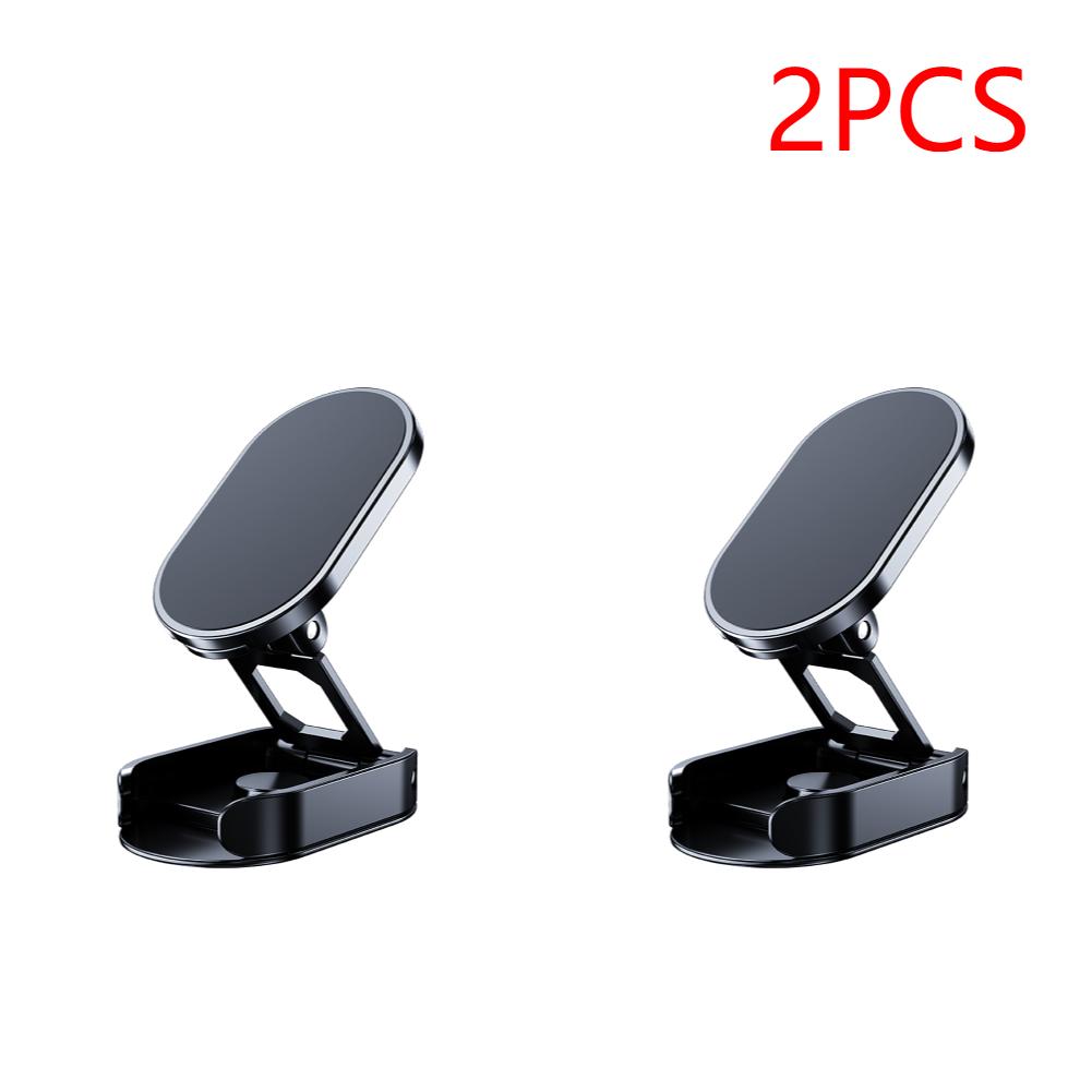 1-3PCS Magnetic Car Phone Holder 720 Rotatable With Magnetic Sheets Foldable Car Navigation Holder Smartphone Mobile Stand
